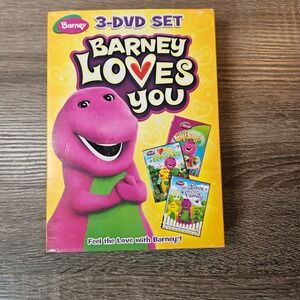 Barney Loves You 3-DVD Set We Love Our Family Friends You Can Be Anything NEW